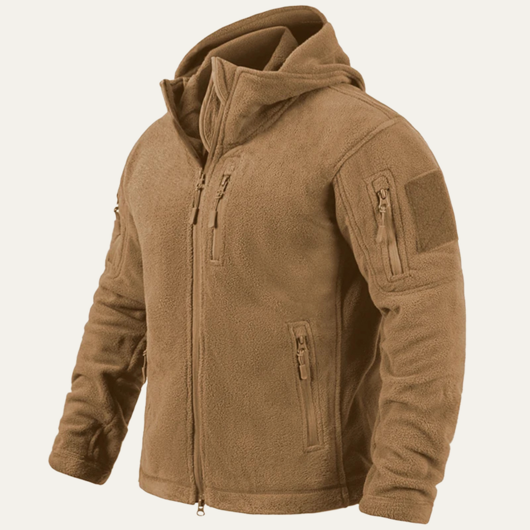 Freja Andersen | Herre vinter Fleece Tactical med hætte jakke
