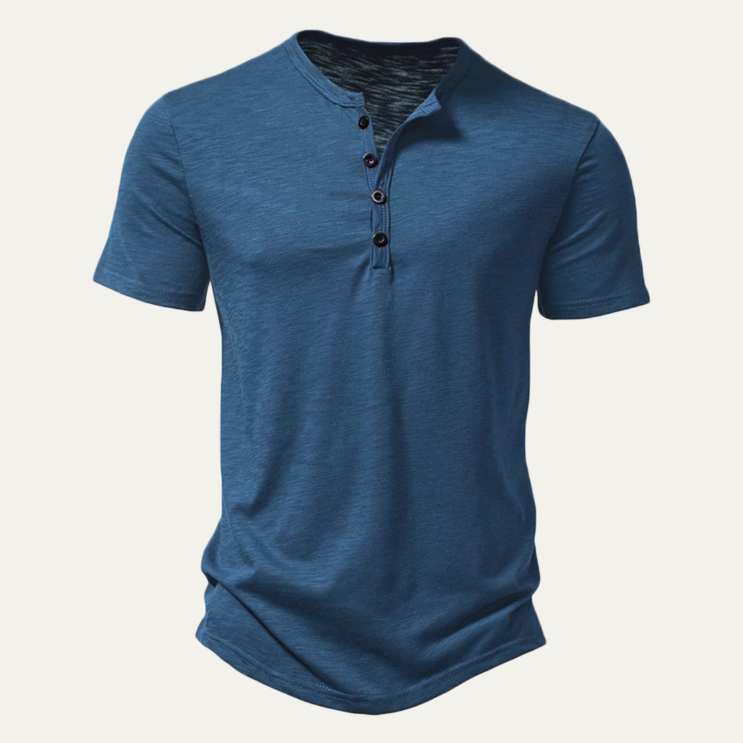 Bathwick | Herre åndbar Henley krave sommer T-skjorte