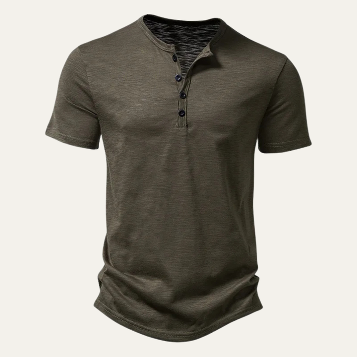 Bathwick | Herre åndbar Henley krave sommer T-skjorte