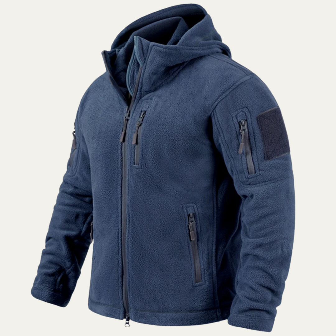 Freja Andersen | Herre vinter Fleece Tactical med hætte jakke