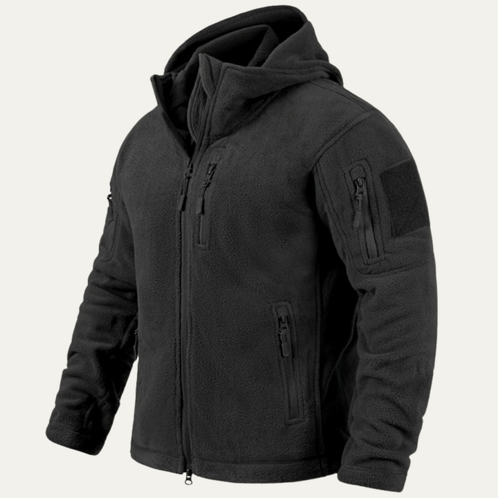 Freja Andersen | Herre vinter Fleece Tactical med hætte jakke