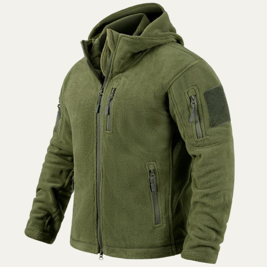 Freja Andersen | Herre vinter Fleece Tactical med hætte jakke