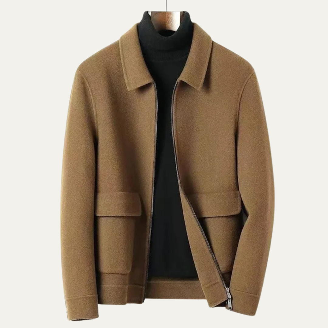 Freja Andersen | Herre afslappet Zip Up tyk vinter jakke