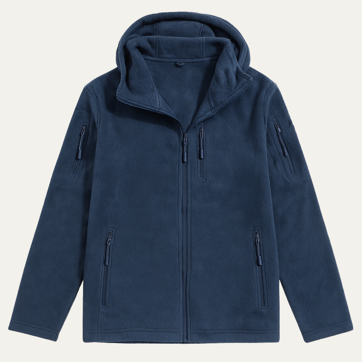 Freja Andersen | Herre vinter Fleece Tactical med hætte jakke