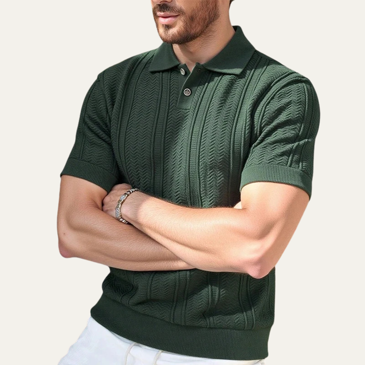 Freja Andersen | Herre åndbar business strik poloshirt