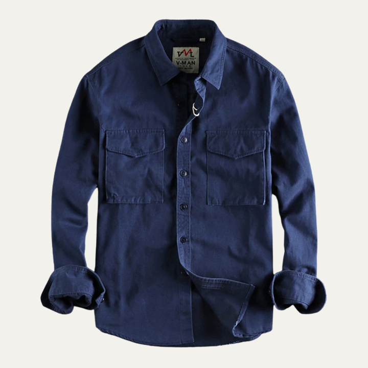 Freja Andersen | Herre vintage Canvas Cargo skjortejakke