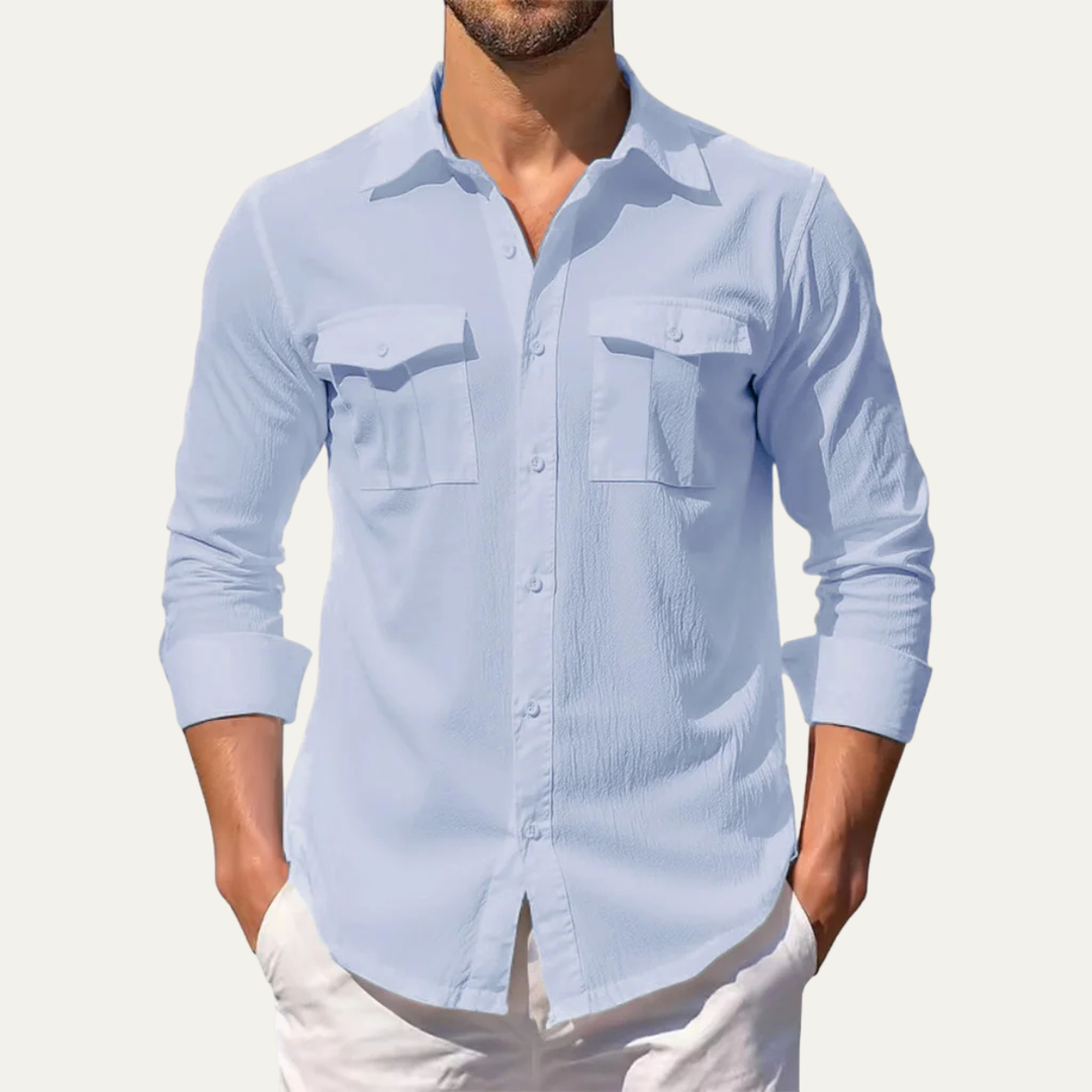 Hillcrest Ridge herre hør Double Pocket afslappet skjorte