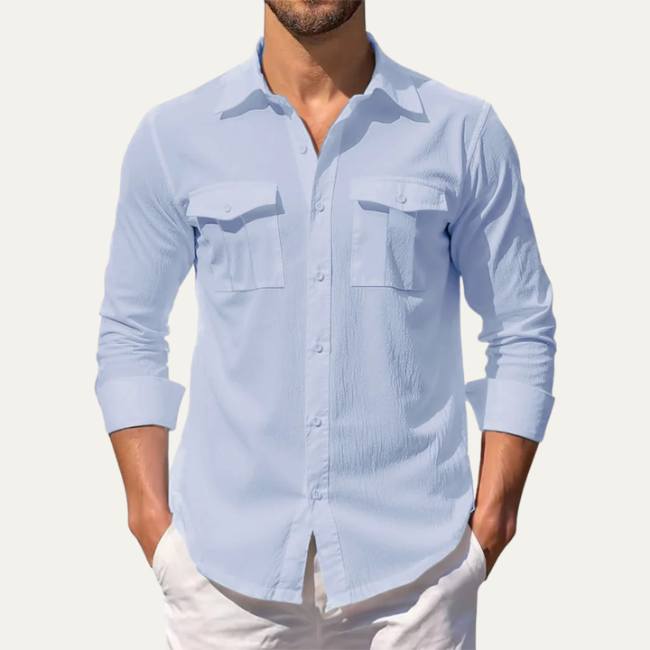 Hillcrest Ridge herre hør Double Pocket afslappet skjorte