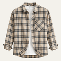Southgate | Herre vintage ternet Brushed bomuld skjorte