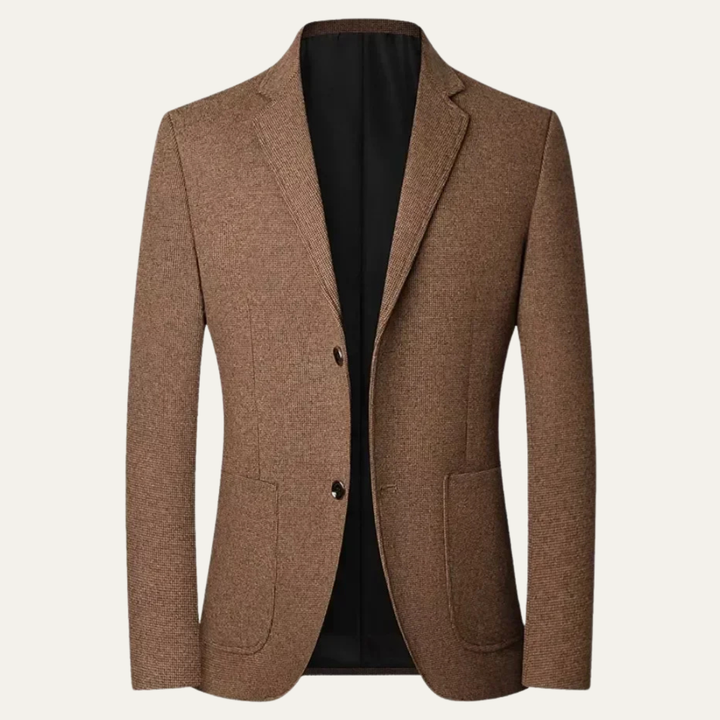Freja Andersen | Herre stilren afslappet enkeltknappet jakkesæt blazer