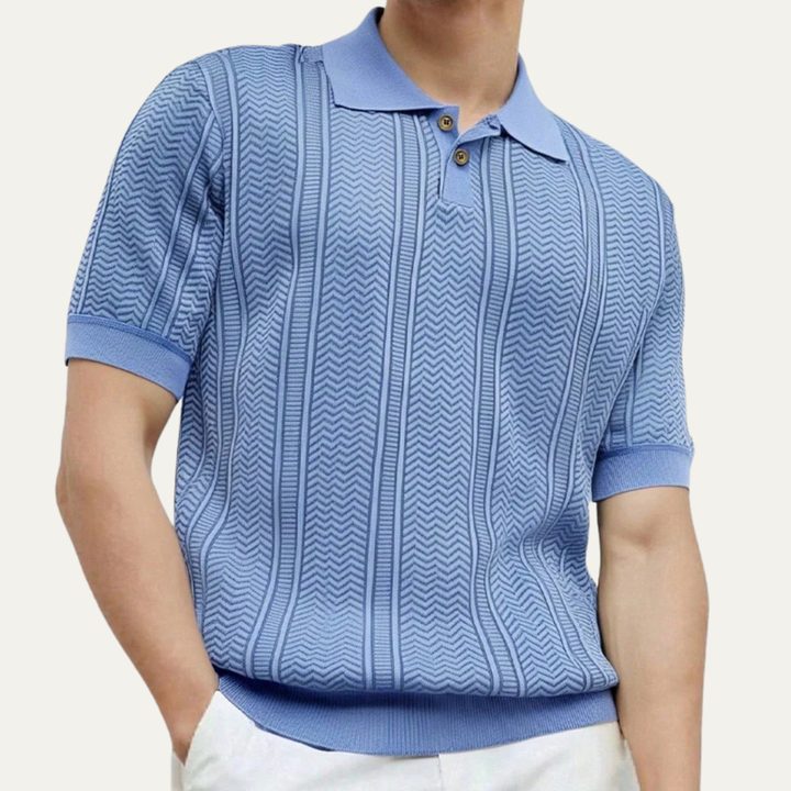 Freja Andersen | Herre åndbar business strik poloshirt