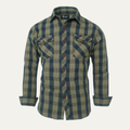 Hawthorne Creek herre vintage ternet denim skjortejakke