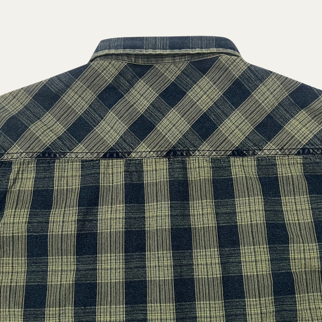 Hawthorne Creek herre vintage Plaid denim skjortejakke