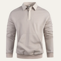 Freja Andersen | Herre afslappet polo sweatshirt med forlomme