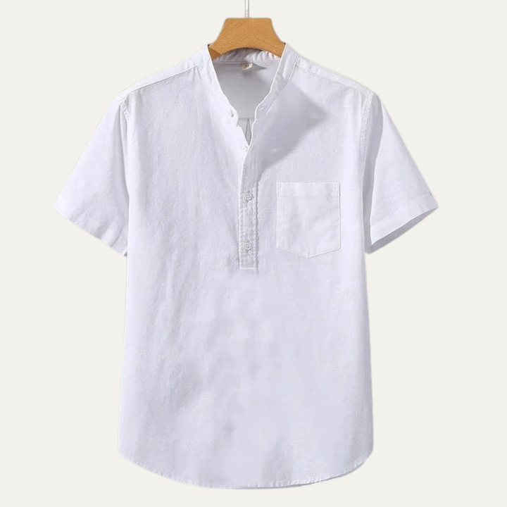 Hyde Park herre afslappet sommer Basic skjorte med Chest Pocket