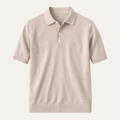 Freja Andersen | Herre til arbejde afslappet strikket poloshirt