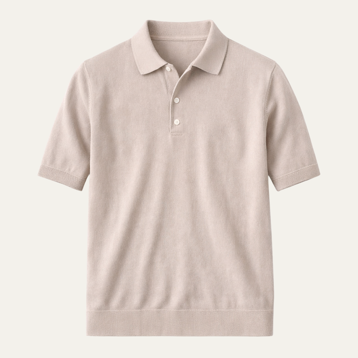 Freja Andersen | Herre business afslappet strikket poloshirt