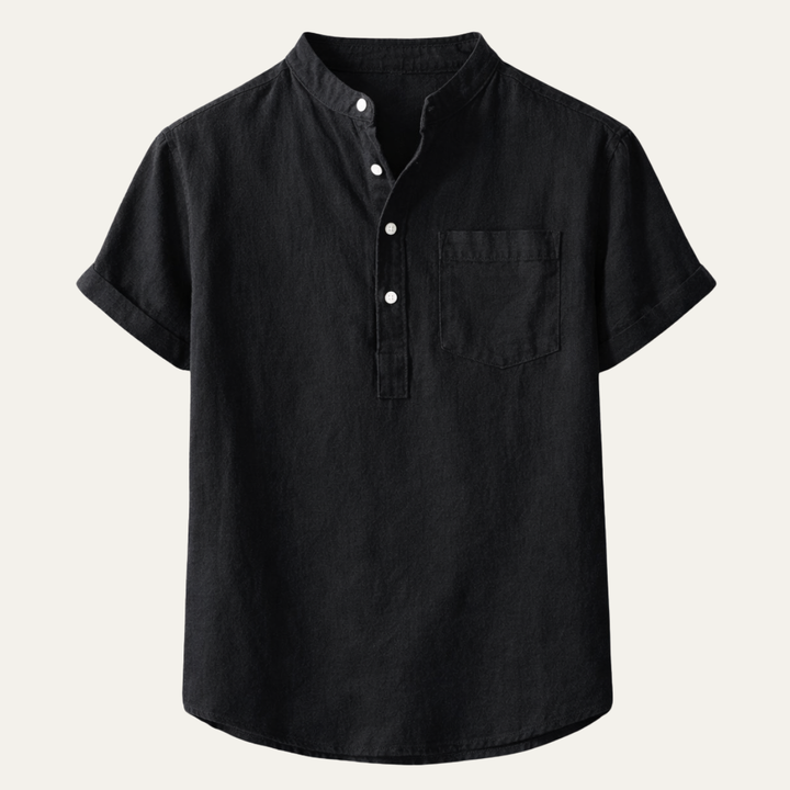 Hyde Park herre afslappet sommer Basic skjorte med Chest Pocket