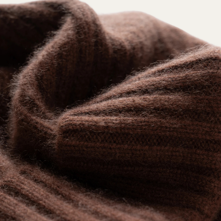 Freja Andersen | Herre luksus ribstrikket kashmir Beanie