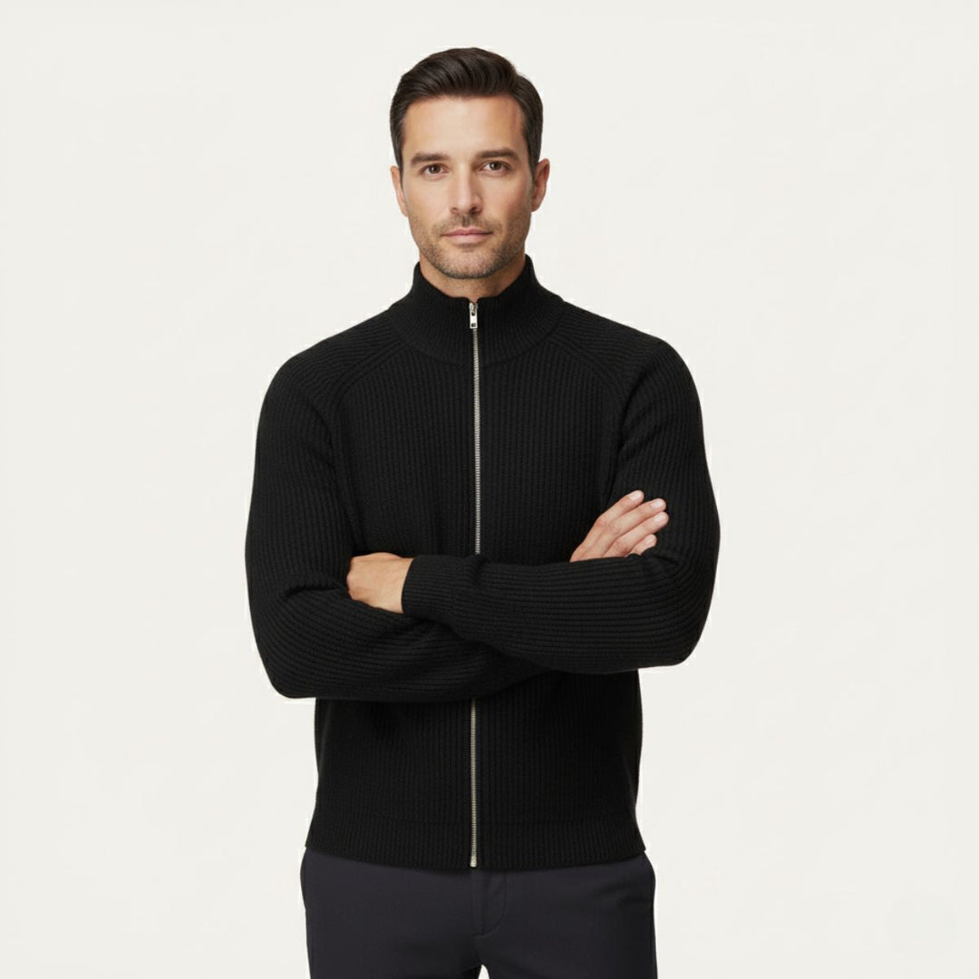 Richmond | Herre Elegant merino uld Zip Up cardigan