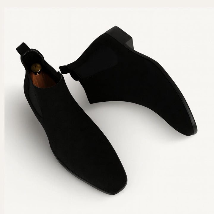 Vienna | Herre ruskind Chelsea-støvler - Elegant Slip On sko