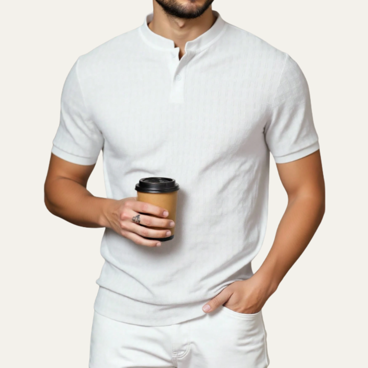 Oakridge Hill herre klassisk tekstureret sommer poloshirt