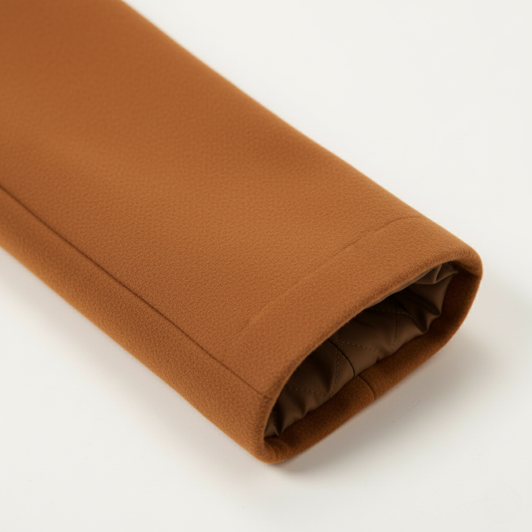 Freja Andersen | Herre med hætte uld Overcoat med quiltet Lining