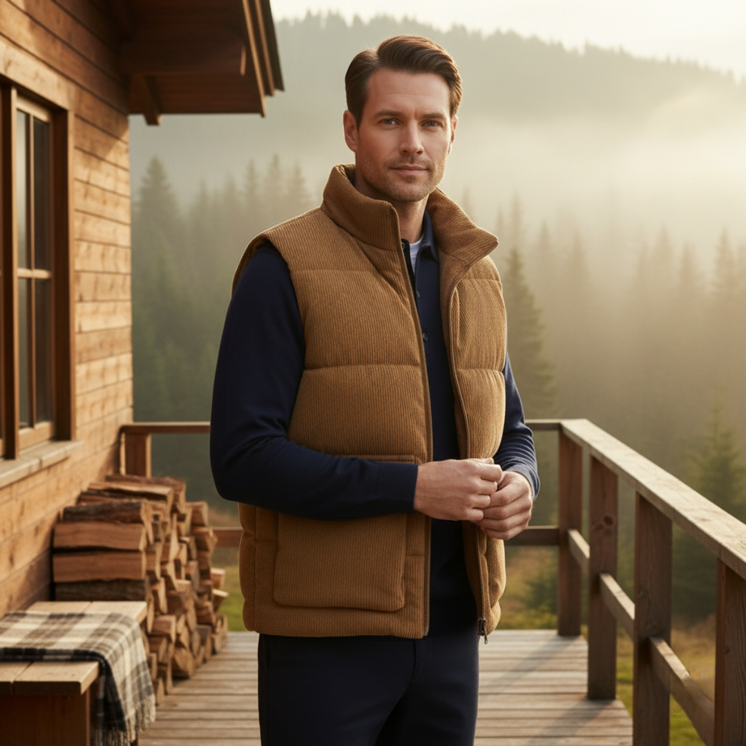 Freja Andersen | Herre fløjl Lighweight quiltet Gilet
