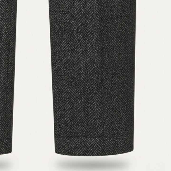 Freja Andersen | Herre tweed 3 Piece jakkesæt - slim fit sildeben jakke, Vest & bukser