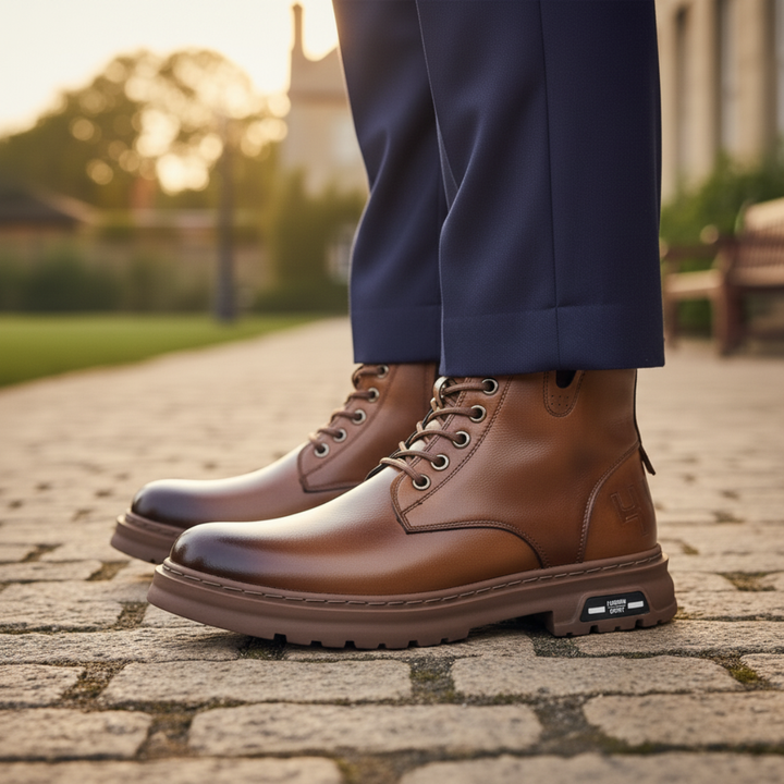 Lipari | Herre Durable Non Slip læder Ankle støvler