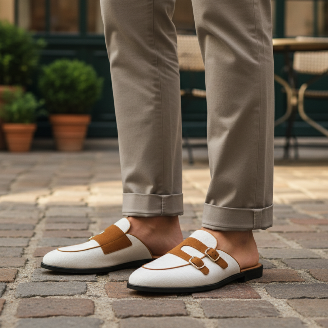 Henley Mule - herre Slip On loafers in Canvas