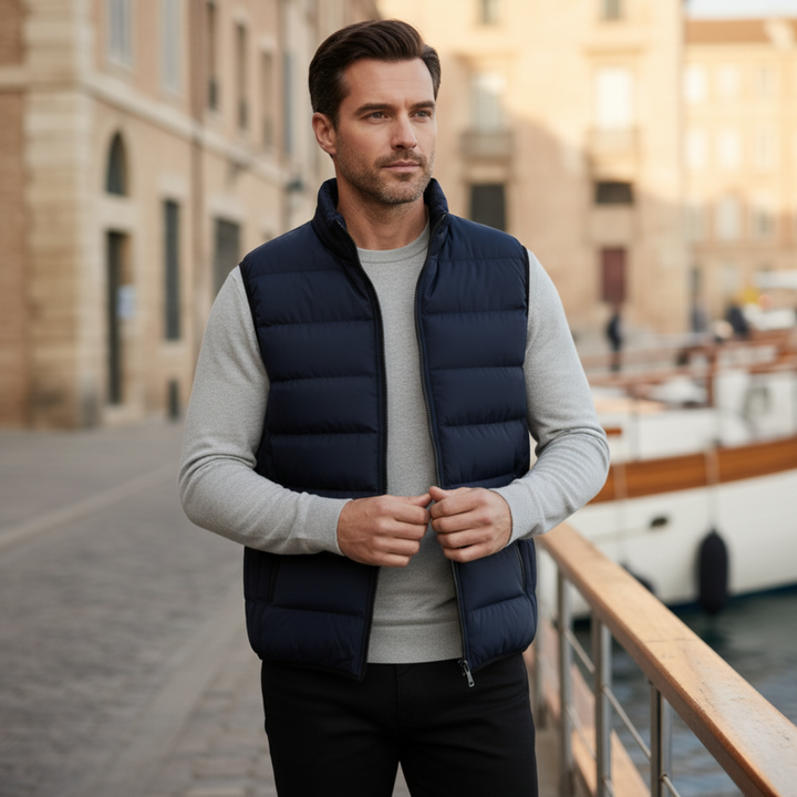 Freja Andersen | Herre luksus puffer quiltet Vest - 2025