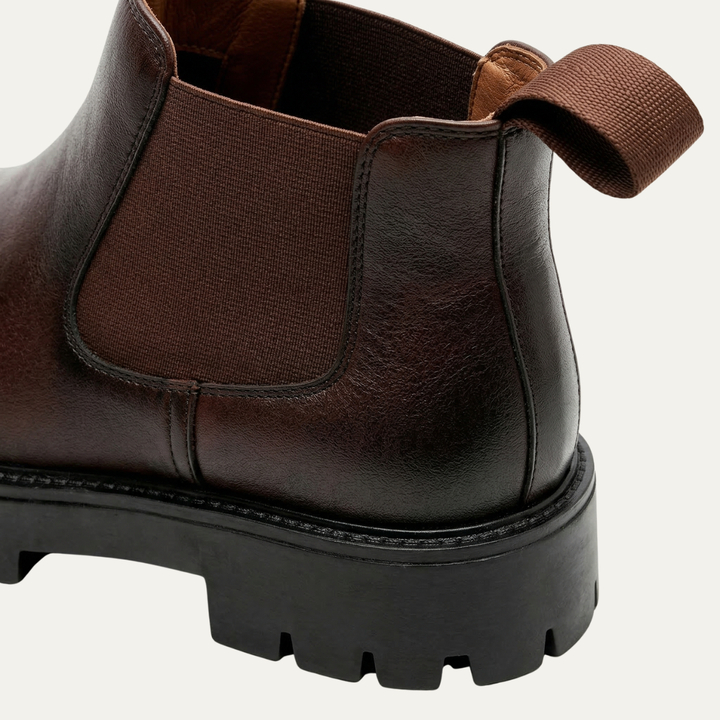 Cagliari | Herre British Style Platform læder Ankle Chelsea-støvler
