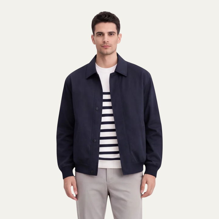 Freja Andersen | Herre slim fit let afslappet Zip jakke