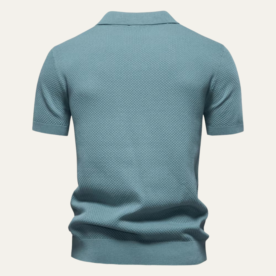 Freja Andersen | Herre strik poloshirt