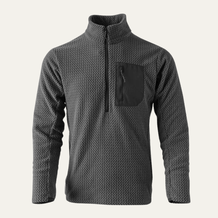 Freja Andersen | Herre kashmir Wavy Texture trøje med Chest Pocket