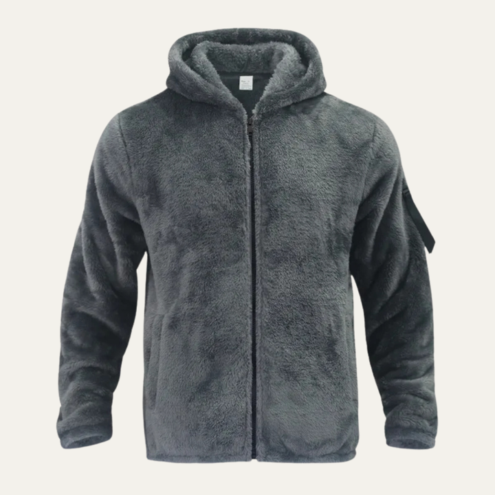 Freja Andersen | Herre Fleece varm blød Velvet Hoodie jakke