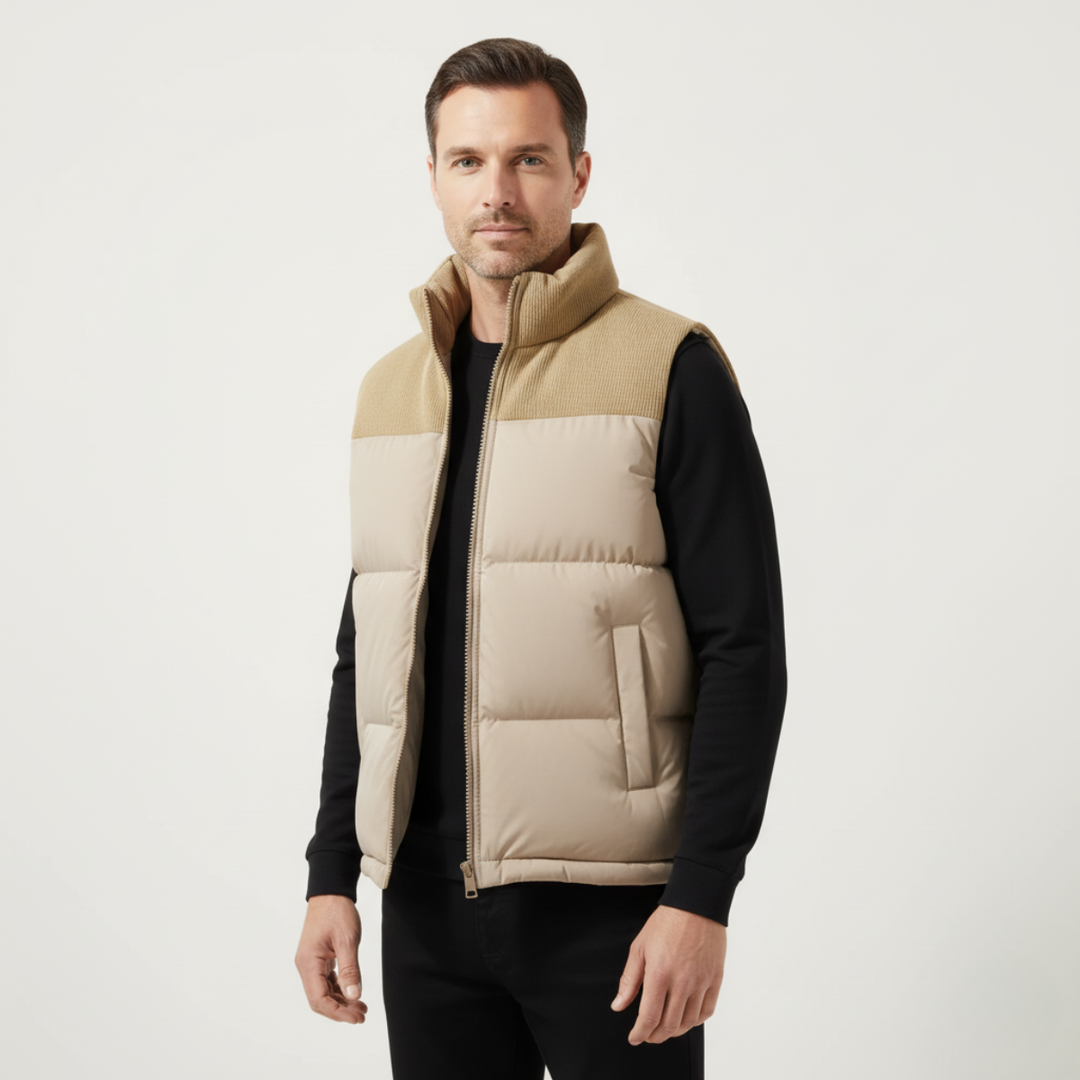 Port Isaac herre Stylish quiltet puffer Gilet