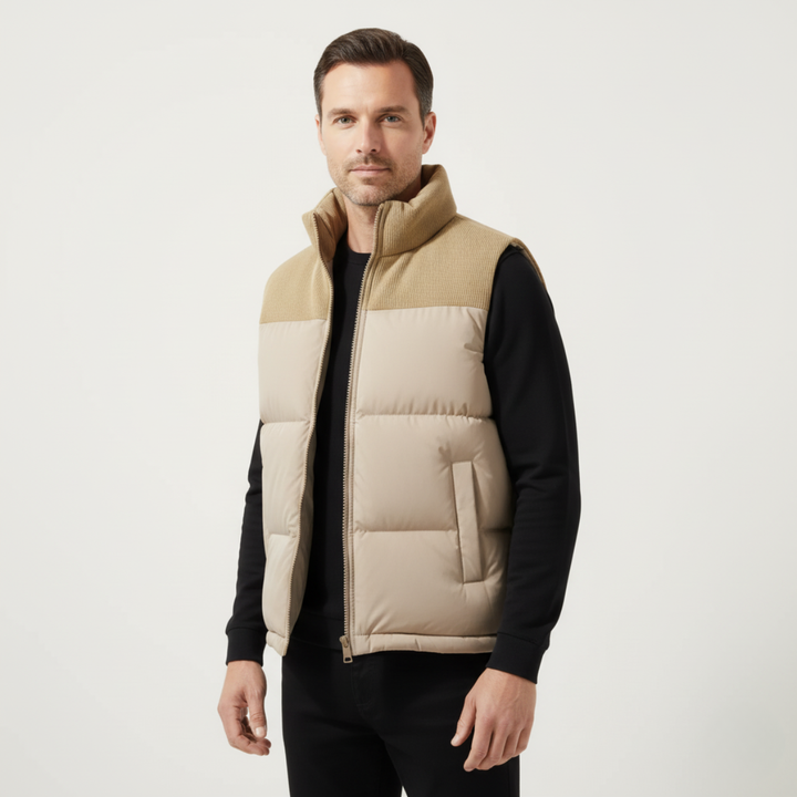 Port Isaac herre Stylish quiltet puffer Gilet