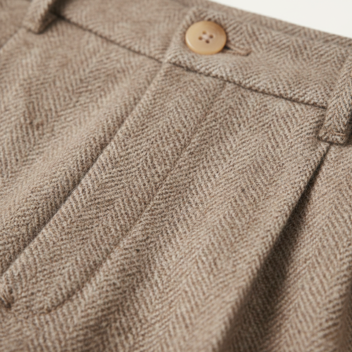 Hawkington | Herre vintage uld sildeben Straight Leg bukser