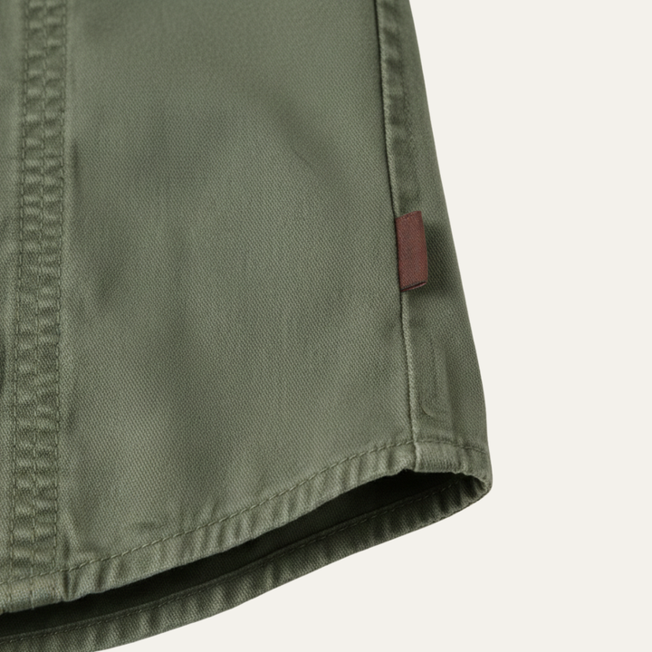 Ashton Ridge herre ensfarvet Multi Pocket bomuld Cargo skjorte