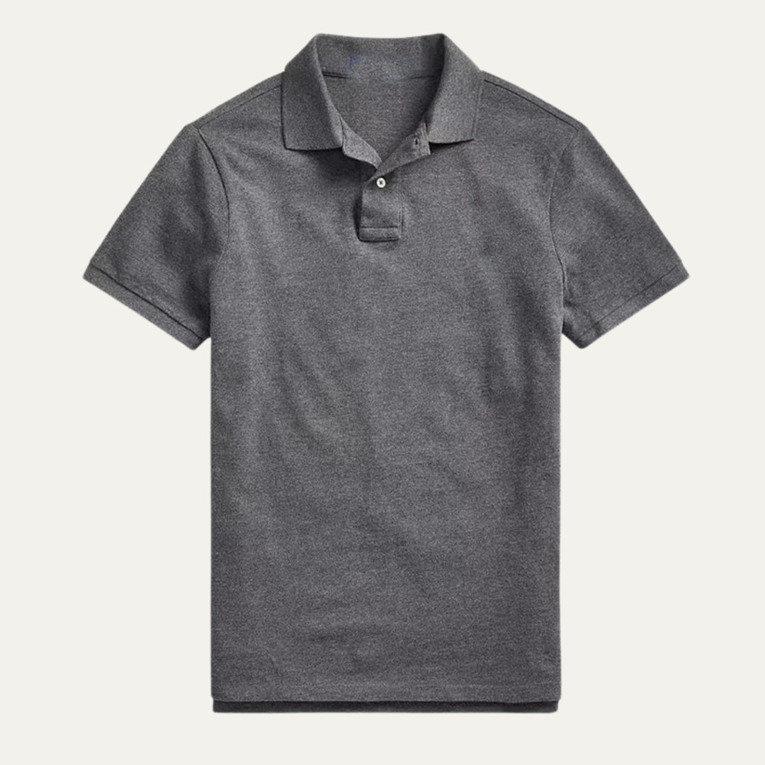 Freja Andersen | Herre klassisk ensfarvet trendy pasform poloshirt