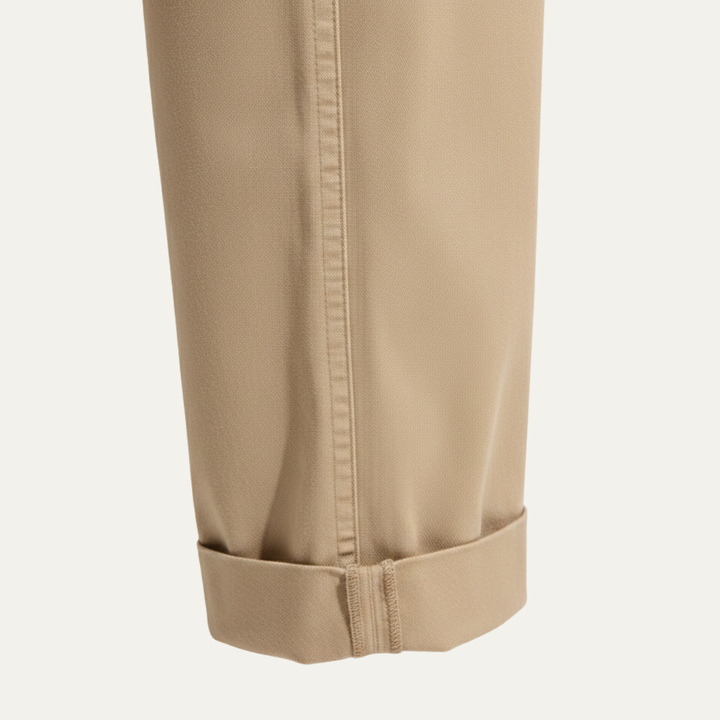 Freja Andersen | Herre vintage Double plisserede Straight Leg afslappet bukser