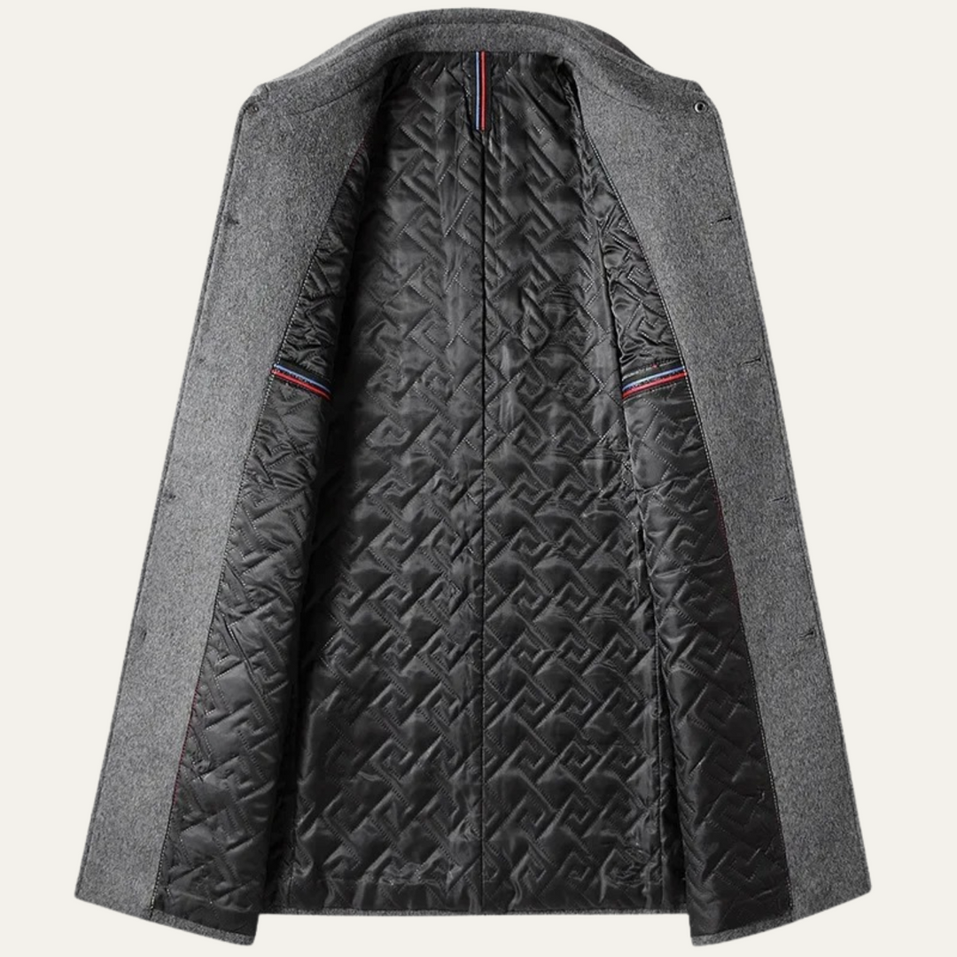 Freja Andersen | Herre Elegant varm lang uldblanding frakke