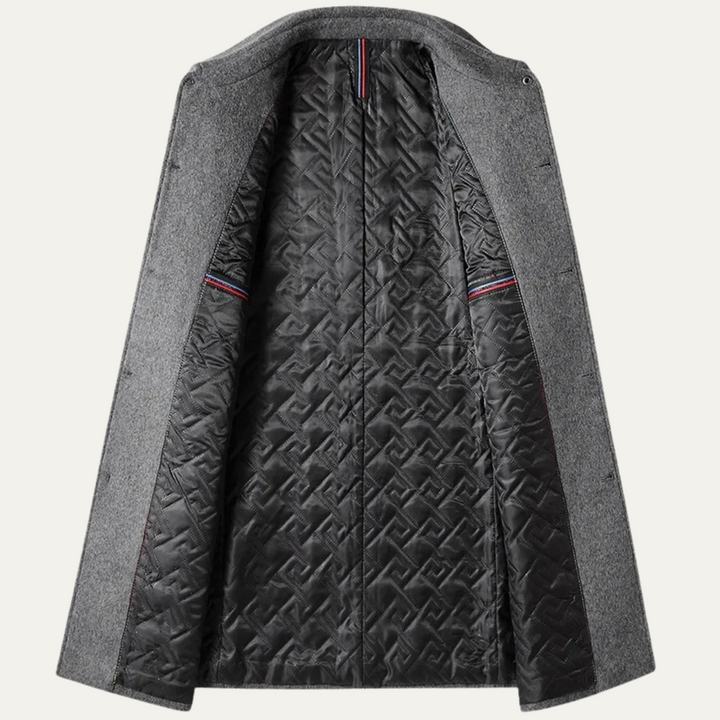 Freja Andersen | Herre Elegant varm lang uldblanding frakke