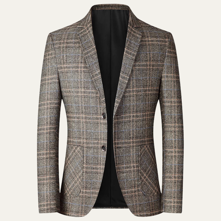 Freja Andersen | Herre stilren afslappet Checked let slim fit blazer