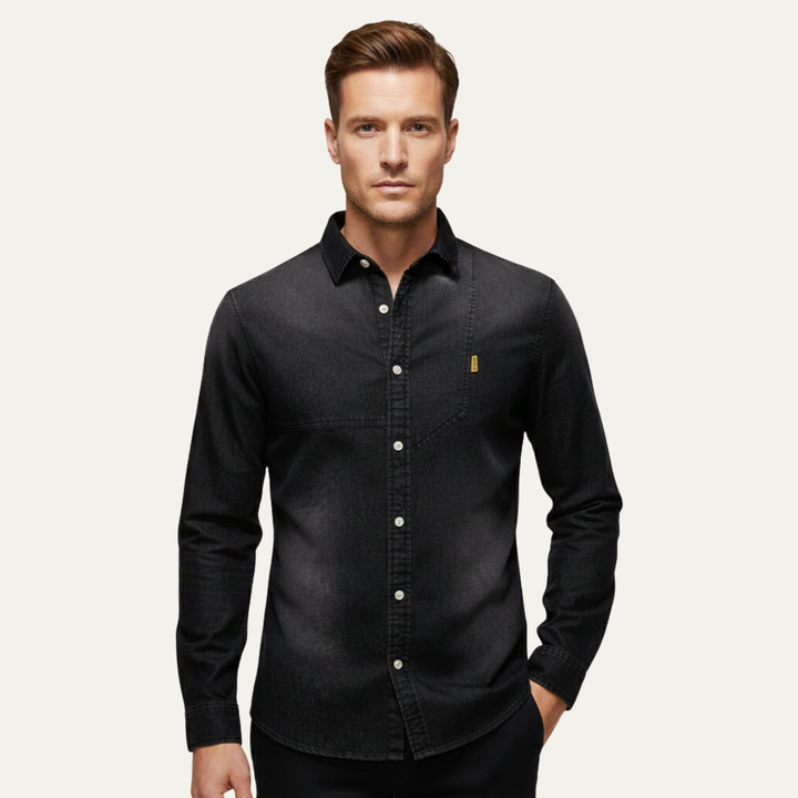 Freja Andersen | Herre slim fit Cowboy Style denim skjorte