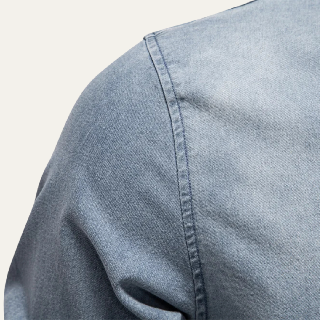Freja Andersen | Herre slim fit Cowboy Style denim skjorte