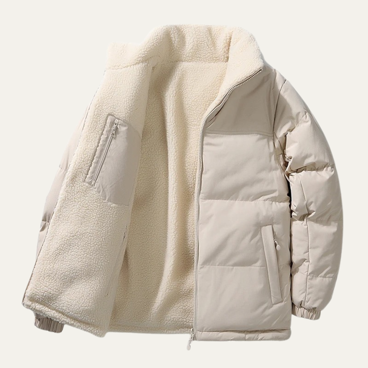 Freja Andersen | Herre Double sided varm uld bomuld frakke