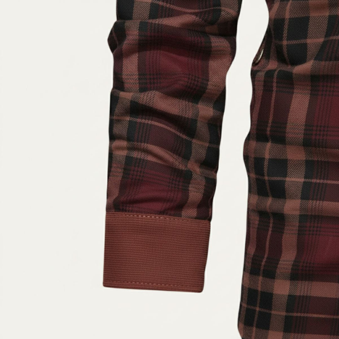 Freja Andersen | Herre varm vinter Plaid Check jakke